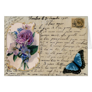 Cartão do francês do vintage