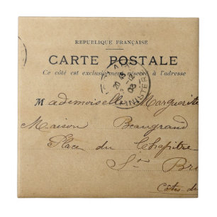Cartão do francês do vintage