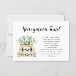 Cartão do Fundo Eucalyptus Greenery Lucía Honeymoo