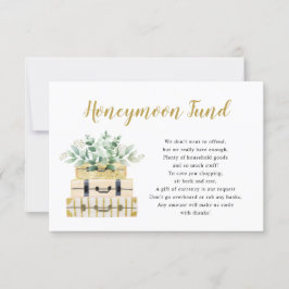 Cartão do Fundo Eucalyptus Greenery Lucía Honeymoo