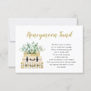 Cartão do Fundo Eucalyptus Greenery Lucía Honeymoo