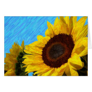 Cartão do girassol