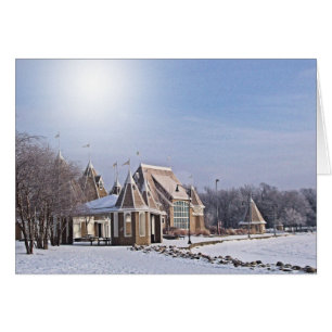 CARTÃO DO INVERNO: De pavilhão de Harriet do lag