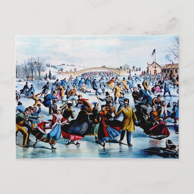 Cartão do inverno do Central Park (Frente)