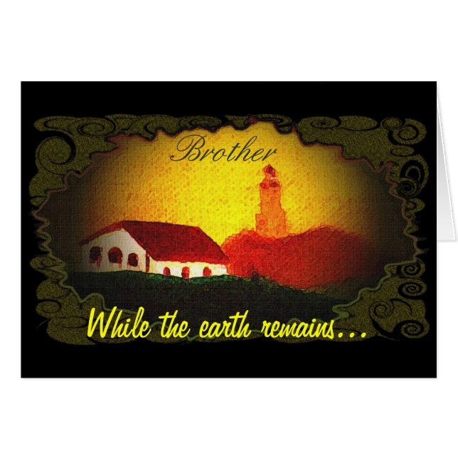 Cartão do irmão (Frente horizontal)