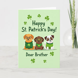 Cartão do Irmão dos Cachorrinhos do St Patrick