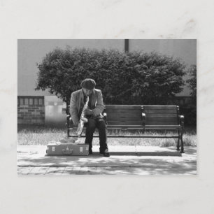 Cartão do jogador de saxofone