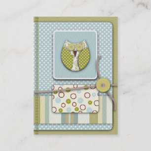 Cartão do lembrete da coruja