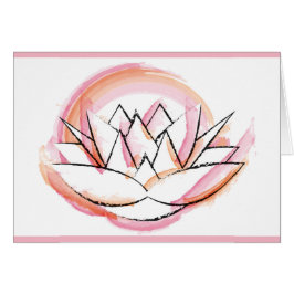 Cartão do lírio de água