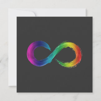 cartão do logotipo da infinidade da neurodiversida