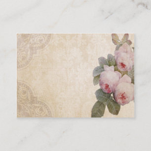 Cartão do lugar do evento especial do rosa de