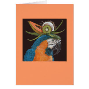 cartão do macaw