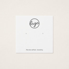 Cartão do manuscrito preto branco preto com logoti