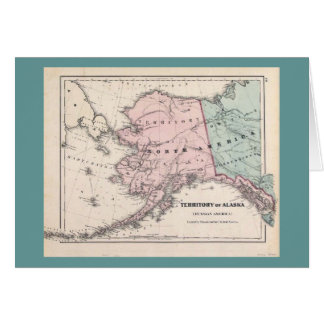 Cartão do mapa/Sourdough de Alaska