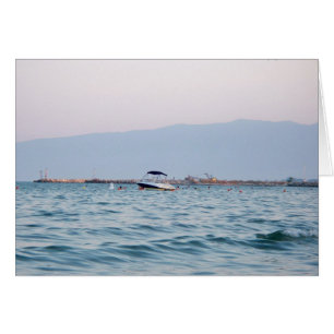 Cartão do Mar Egeu da piscina dos elogios
