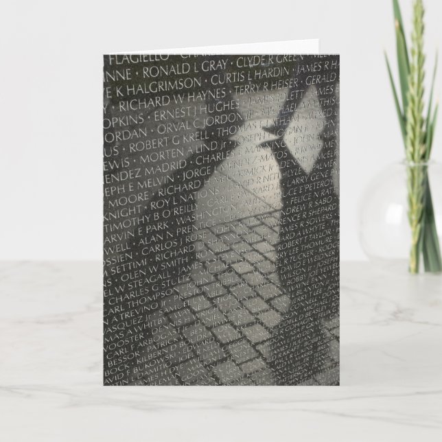 Cartão do memorial de Vietnam (Frente)