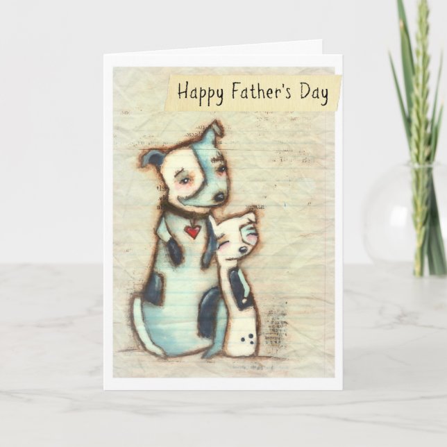 Cartão Do Meu Lado - Placa De Dia de os pais (Frente)