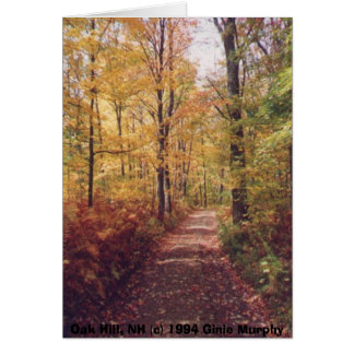 Cartão Do "monte na queda, Loudon carvalho, NH "