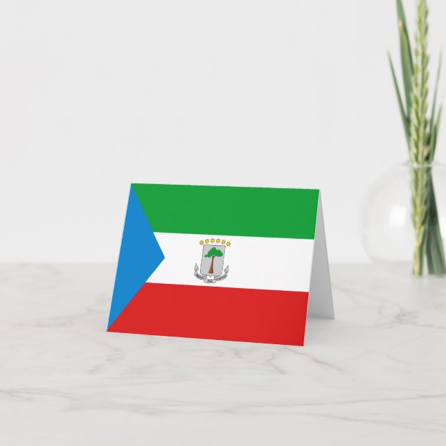 Cartão do Monumento da Bandeira da Guiné Equatoria (Frente)