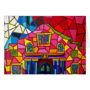 Cartão do mosaico de Alamo