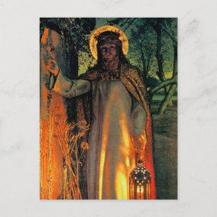 Cartão do Natal - luz do mundo pela caça