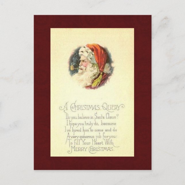 Cartão do natal vintage (Frente)