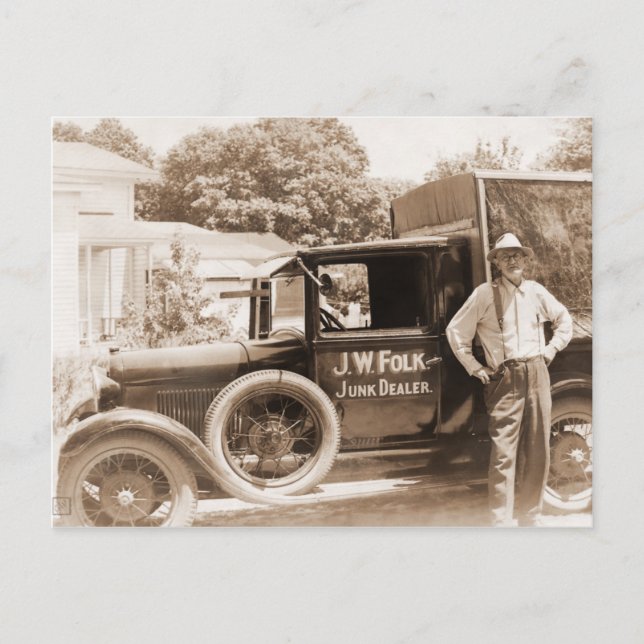 Cartão do negociante de sucata (Frente)