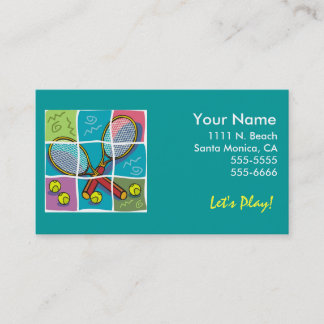 Cartão do "negócio" do tênis