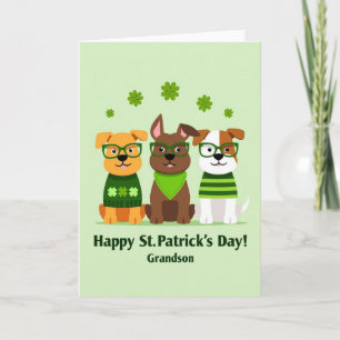 Cartão do Neto do St Patricks Dogs