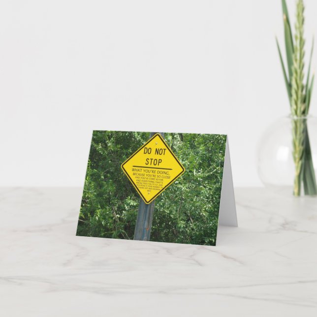 Cartão DO NOT STOP Notecards (Frente)