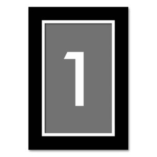 Cartão do número da mesa da Todo-Ocasião da