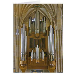 Cartão do órgão da catedral de Erfurt
