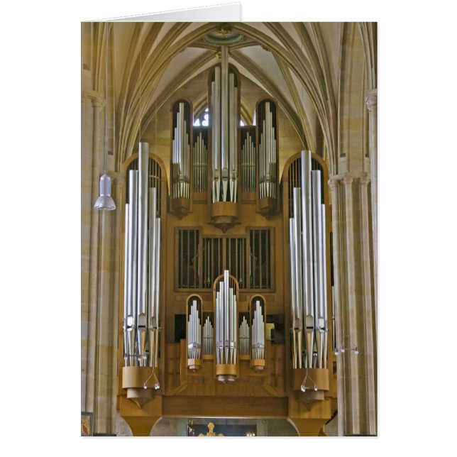 cartão do órgão da Catedral de Erfurt (Frente)