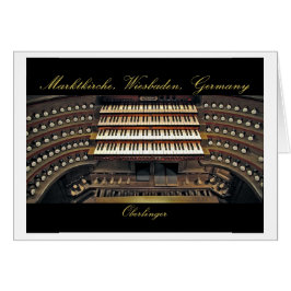 Cartão do órgão de Wiesbaden