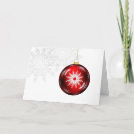 Cartão do ornamento do feriado