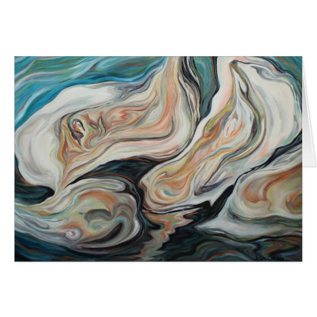 Cartão Do "ostras baixo país " (Frente horizontal)