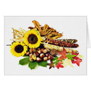 Cartão Do outono vida ainda