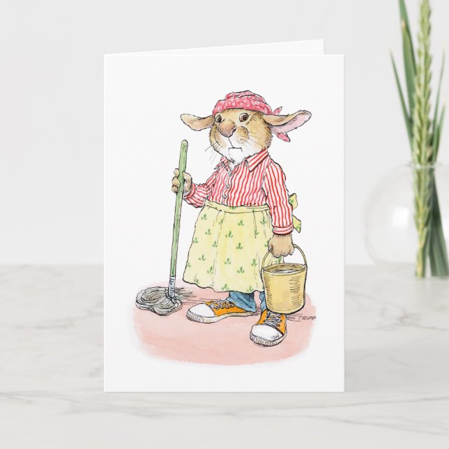 Cartão do pai da varredura limpa (Frente)