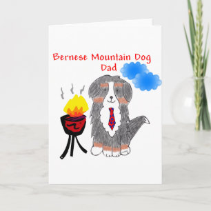 Cartão do pai do cão de montanha de Bernese