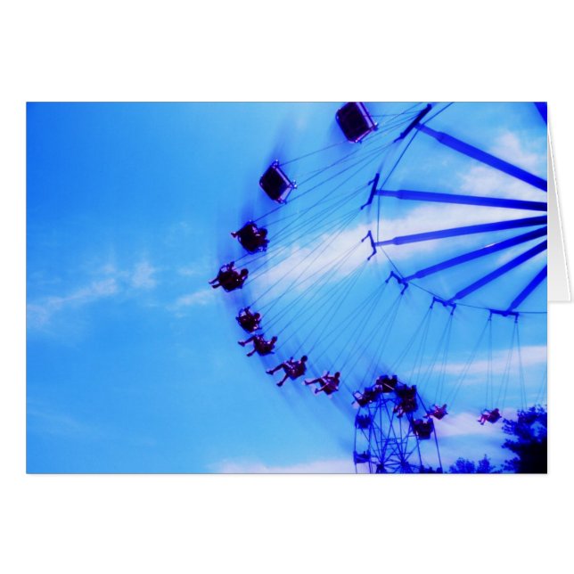 Cartão do parque de diversões (Frente Horizontal)