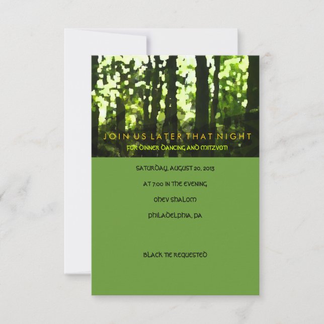 Cartão do Partido Bat Mitzvah do Bar de Navegação  (Frente)