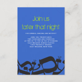 Cartão do Partido Bat Mitzvah do Bar PERFEITO