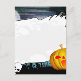 Cartão do partido do Dia das Bruxas