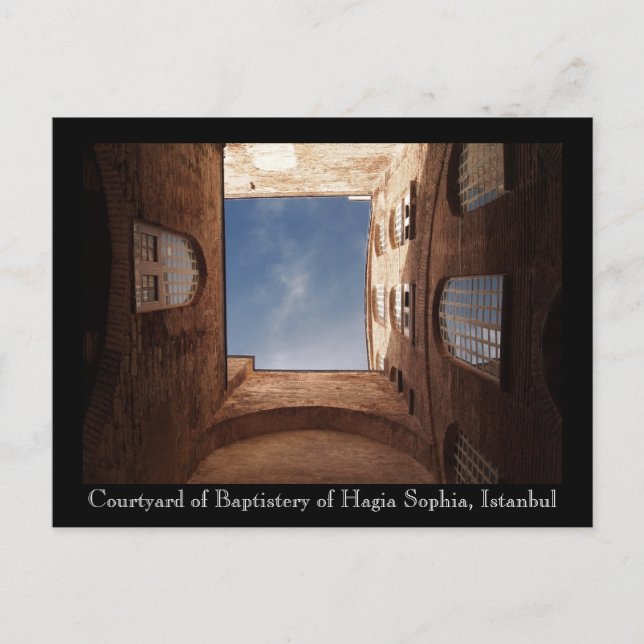 Cartão do pátio de Hagia Sophia (Frente)