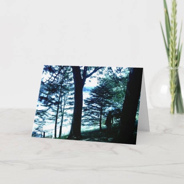 Cartão do poema da beleza do lago goose (WI de (Frente)