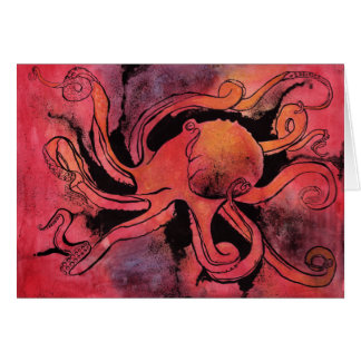 Cartão do polvo