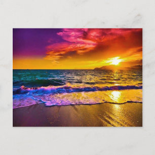 Cartão do por do sol