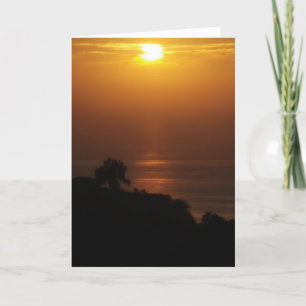 Cartão do por do sol de La Jolla