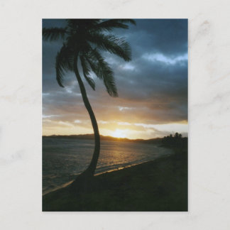 Cartão do por do sol de St Thomas
