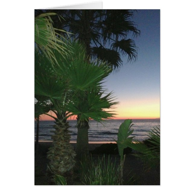 Cartão do por do sol - vazio para dentro (Frente)